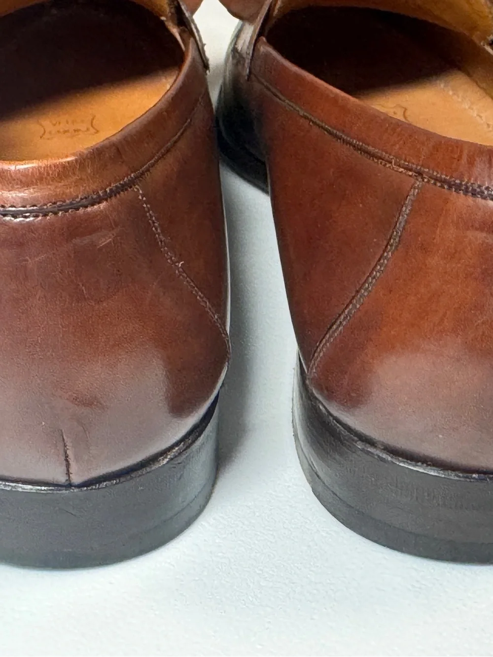 Mezlan Santander men’s leather kiltie tassel loafers in a handsome warm brown/co